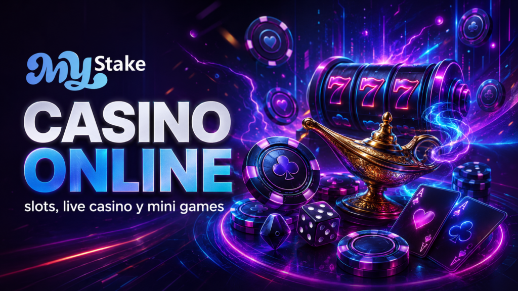 Casino online de MyStake con tragamonedas, casino en vivo y minijuegos
